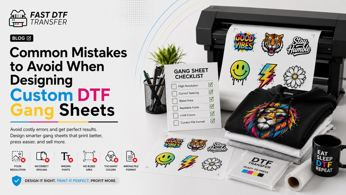 Common Mistakes to Avoid When Designing Custom DTF Gang Sheets