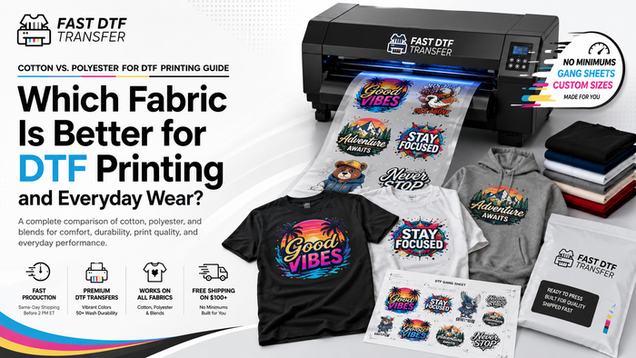 Cotton vs. Polyester for DTF Printing Guide
