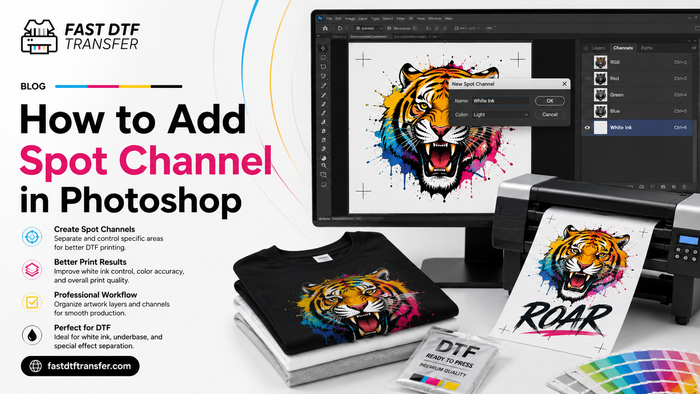 How to Add Spot Channel in Photoshop