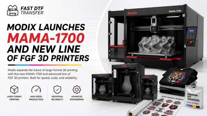 Modix Launches MAMA-1700 and New Line of FGF 3D Printers