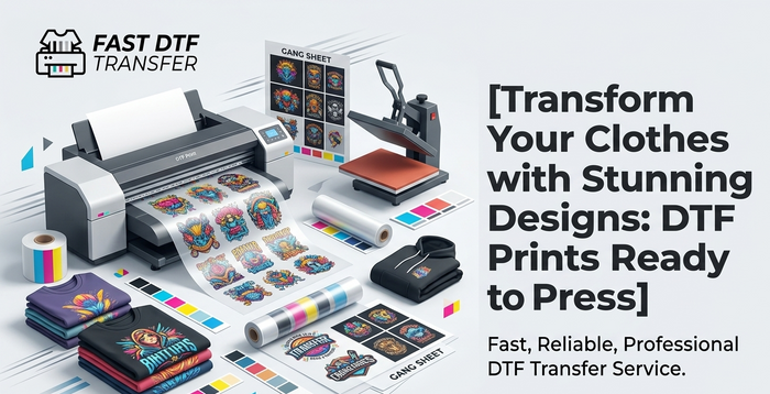 Transform Your Clothes with Stunning Designs: DTF Prints Ready to Press