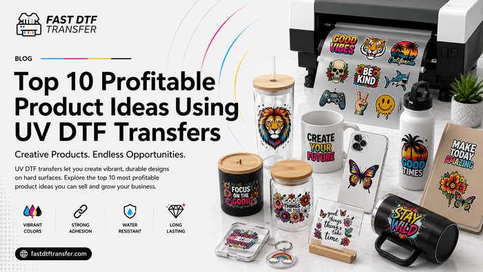 Top 10 Profitable Product Ideas Using UV DTF Transfers