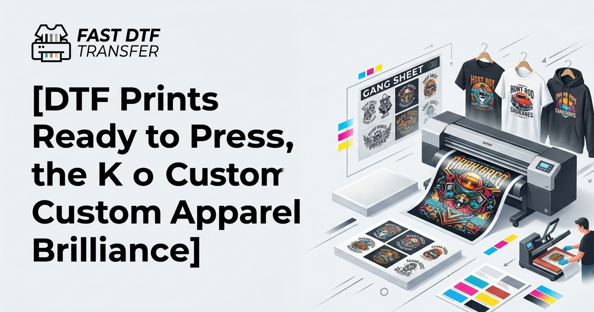 DTF Prints Ready to Press, the Key to Custom Apparel Brilliance