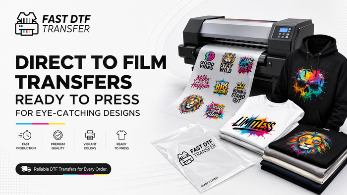 Direct to Film Transfers Ready to Press for Eye-Catching Designs