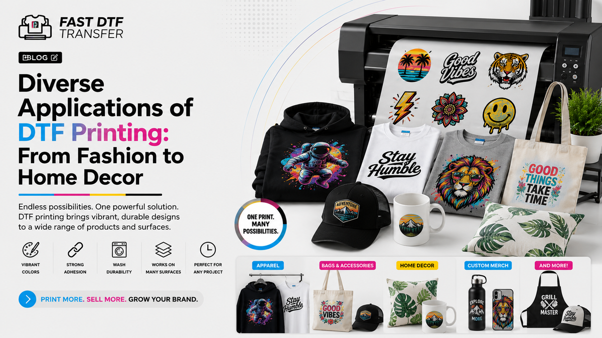 Diverse Applications of DTF Printing: From Fashion to Home Decor
