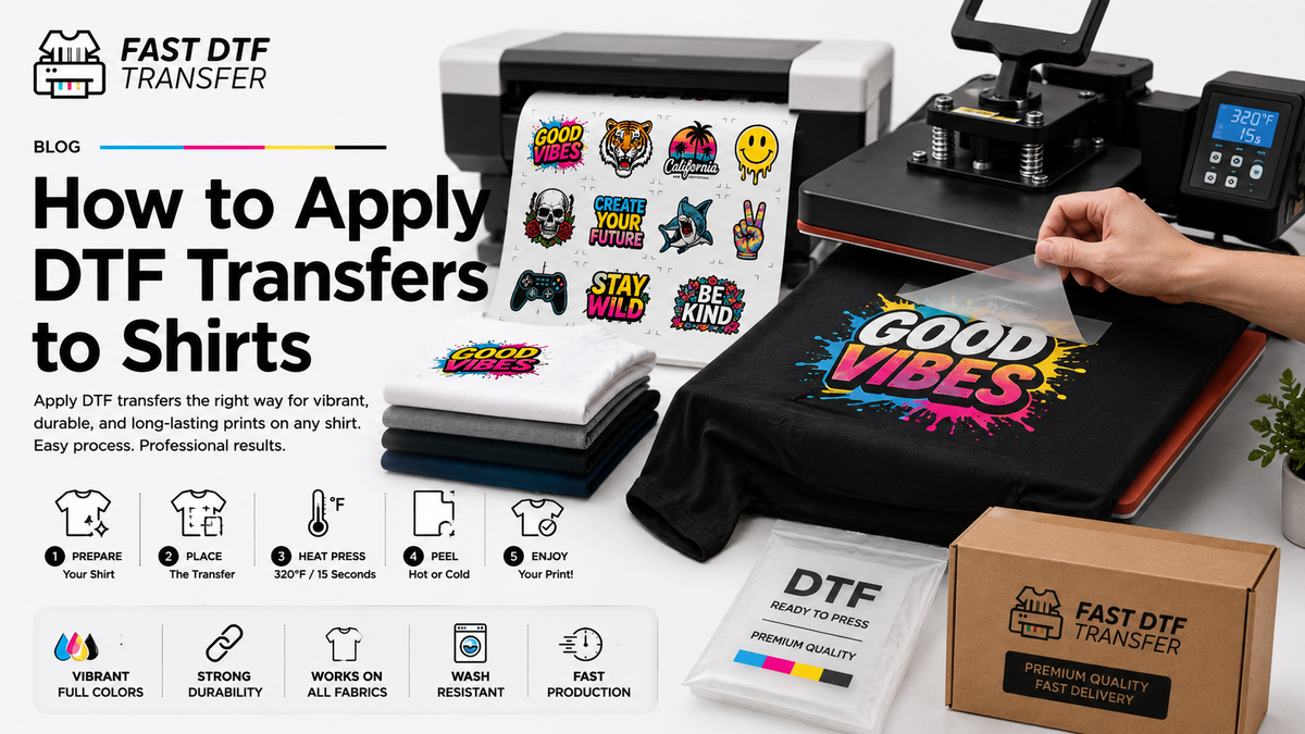 How to Apply DTF Transfers to Shirts