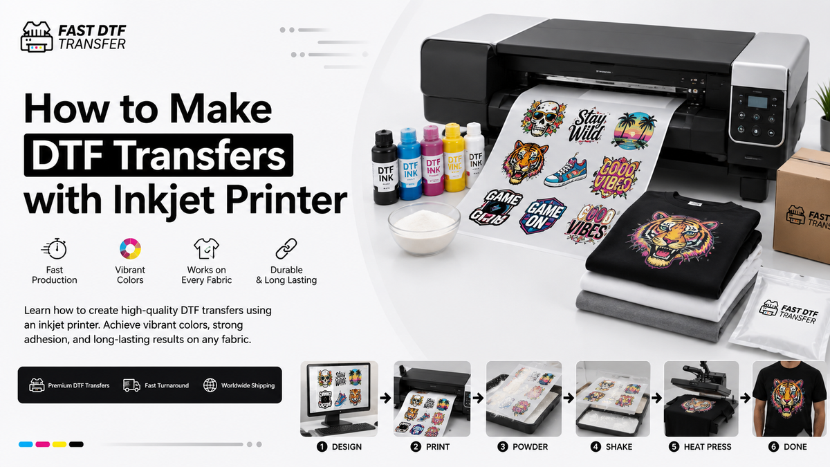 How to Make DTF Transfers with Inkjet Printer