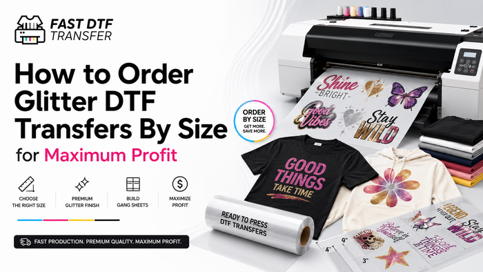 How to Order Glitter DTF Transfers By Size for Maximum Profit