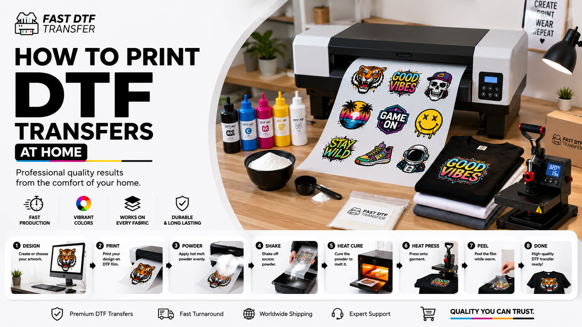 How to Print DTF Transfers at Home