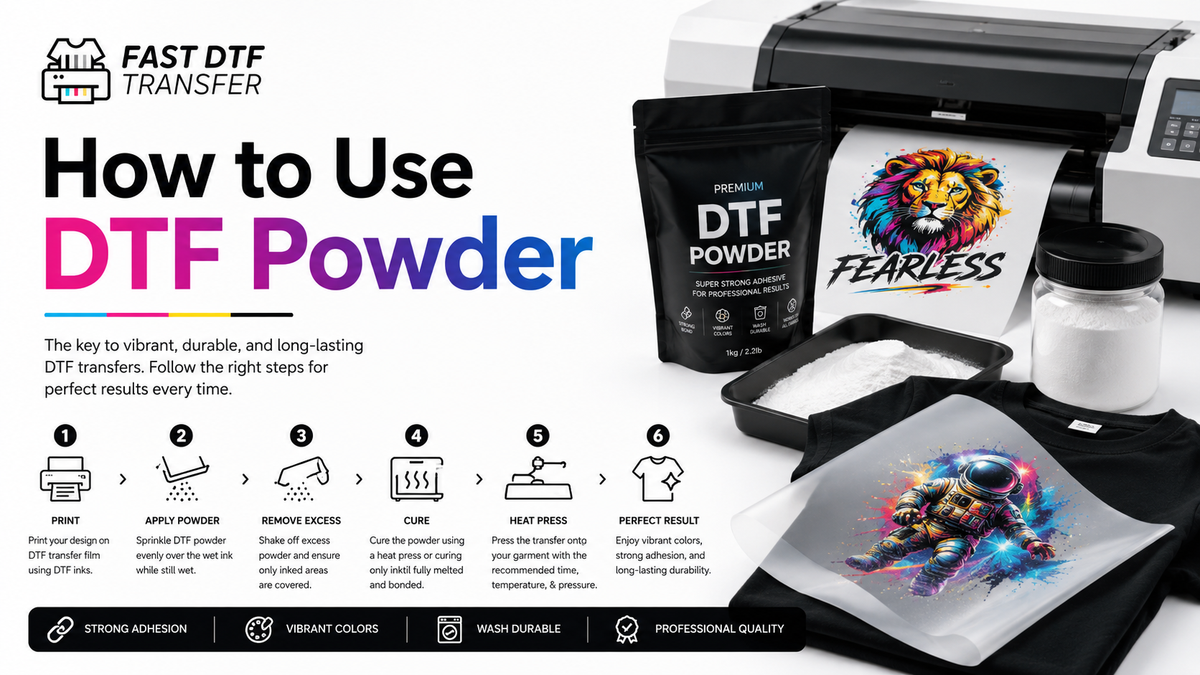 How to Use DTF Powder
