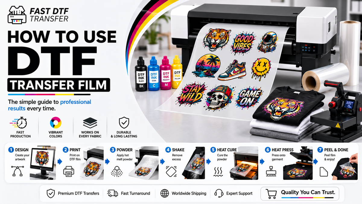 How to Use DTF Transfer Film