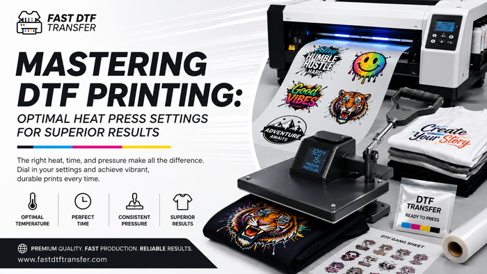 Mastering DTF Printing: Optimal Heat Press Settings for Superior Results