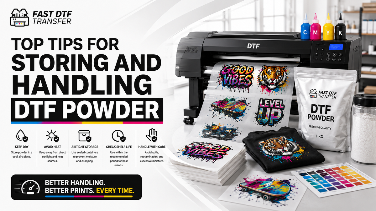 Top Tips for Storing and Handling DTF Powder