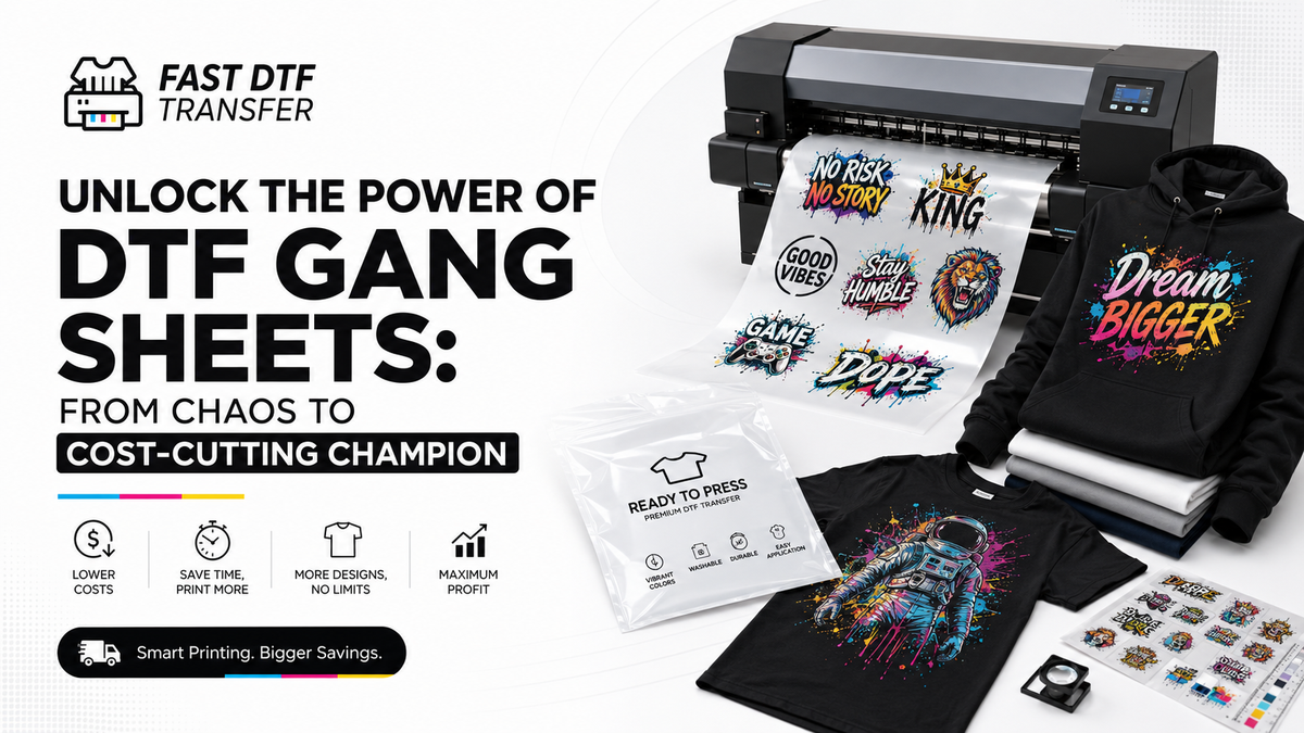 Unlock the Power of DTF Gang Sheets: From Chaos to Cost-Cutting Champion